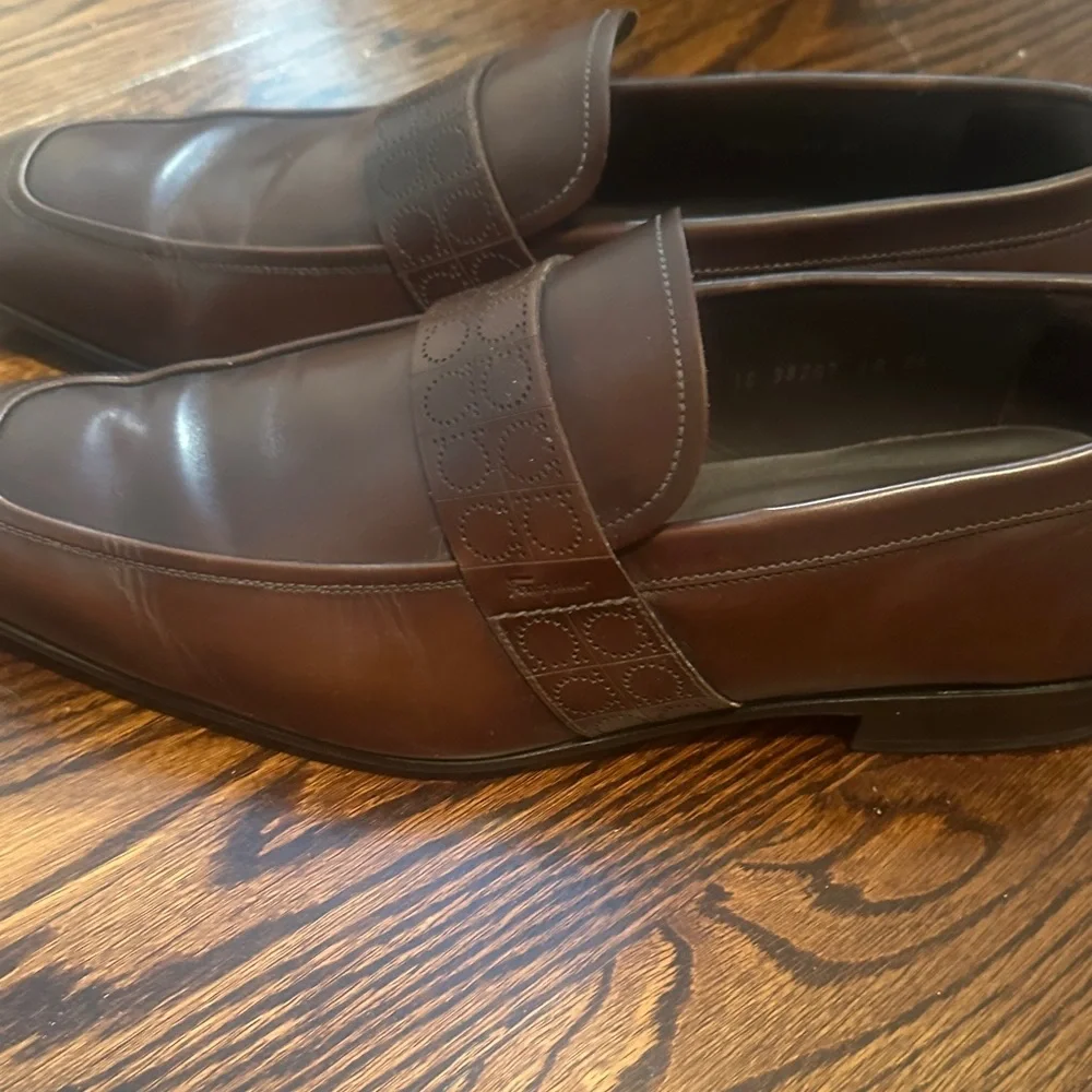 Salvatore Ferragamo Rich Brown Leather Loafers - Picture 6 of 7